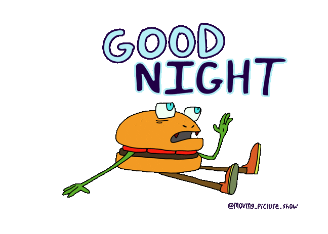 Sleepy Good Night Sticker by Moving Picture Show