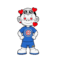 Chicago Cubs Heart Sticker by Zhot