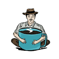 Good Morning Illustration Sticker by Grao Coffee