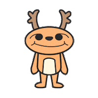 Happy Deer Sticker by supertaste