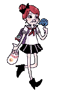 vampirehighschool happy anime halloween pixel art Sticker