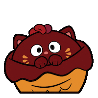 Peek A Boo Cat Sticker by Mighty Jaxx