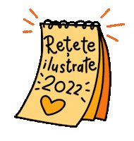 Calendar Retete Sticker by Andreea Illustration