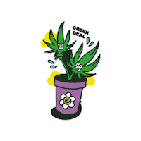 Flower Weed Sticker by Green Deal