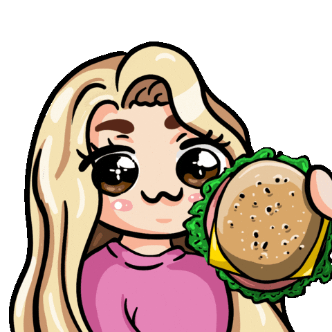 Hungry Om Nom Sticker by Ellienka