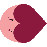 theBIF heart moon support luna Sticker