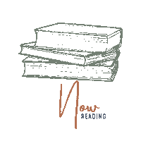 Book Currently Reading Sticker by Caroline Wirtz