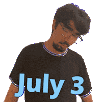 July 3Rd Sticker