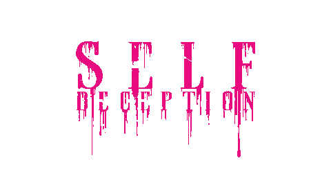 Black Pink Logo Sticker by Self Deception