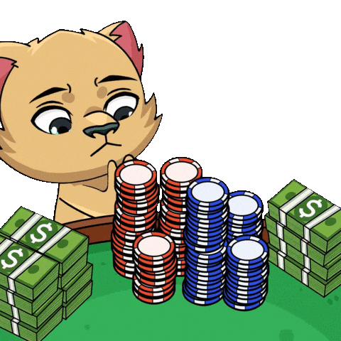Going All In Sticker by Kabu