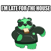Hurry Up Running Sticker by SuperVerse