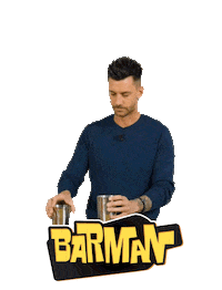 Shake Barman Sticker by The Soda Jerk