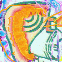 Rainbow Face GIF by KaoruHironaka