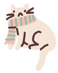 Cat Fall Sticker by Sara Maese