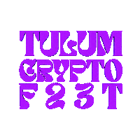 Logo Loop Sticker by Tulum Crypto Fest