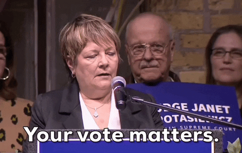Wisconsin Your Vote Matters GIF by GIPHY News