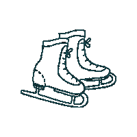 Skates Schlittschuhe Sticker by Der SKATE Club