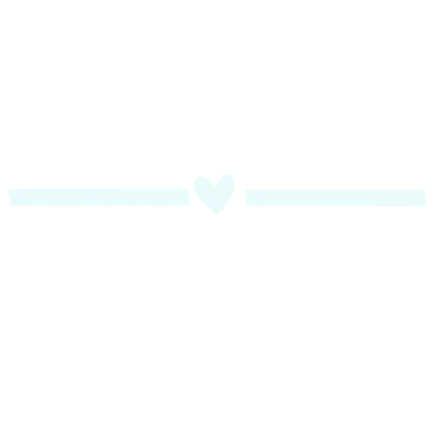 White Line Heart Sticker