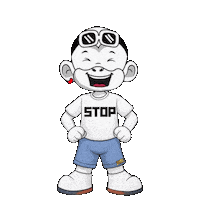 Please Stop Sticker by Zhot