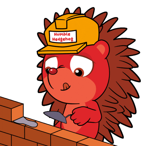 Working Brick By Brick Sticker by VeeFriends