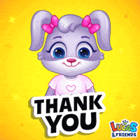 Thank U Love GIF by Lucas and Friends by RV AppStudios