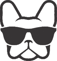 Dog Head Sticker by Anestesia Animal