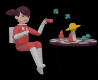 Zero Gravity Astronaut GIF by Big Lizard