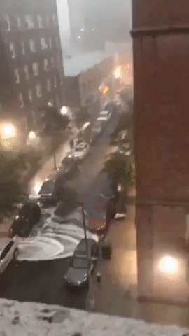 'It's Pouring Out Here': Severe Thunderstorm Floods Streets in New York City