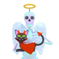 Cat Halloween Sticker by jjjjjohn