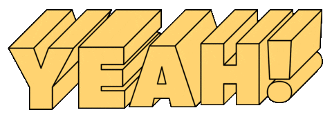 Oh Yeah Yes Sticker by Mat Voyce