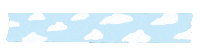 Clouds Tape Sticker