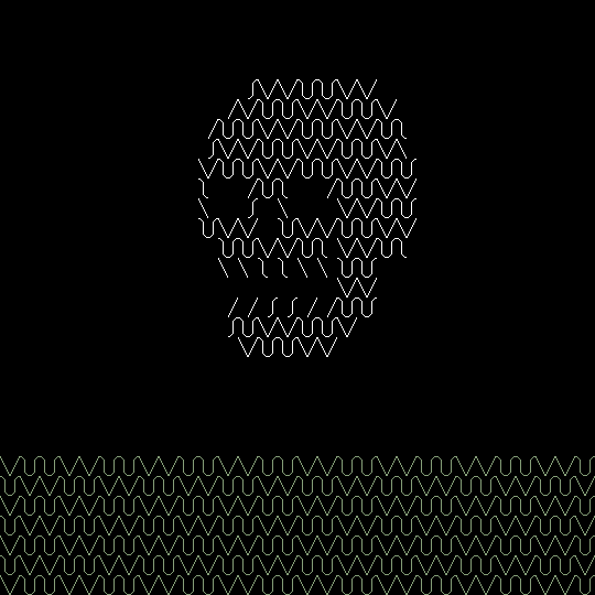 Skull Waves GIF by Trevor Anderson
