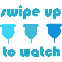 Menstrual Cup Swipe Up Sticker by Put A Cup In It