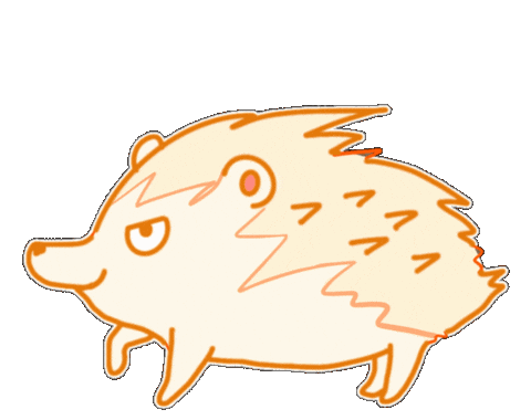 Hedgehog Kanagawa Sticker