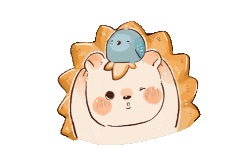 Niniouo giphyupload bird 跳 刺蝟 Sticker