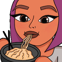Laylavito_ eating pasta noodles suck GIF