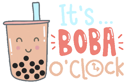 Boba Tea Food Sticker