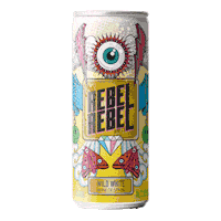 rebelrebelwineco happy white rose eye Sticker