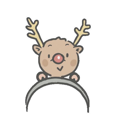 ReenP giphyupload christmas santa deer Sticker