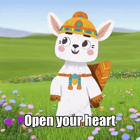 Open Your Heart GIF by Llamaozi