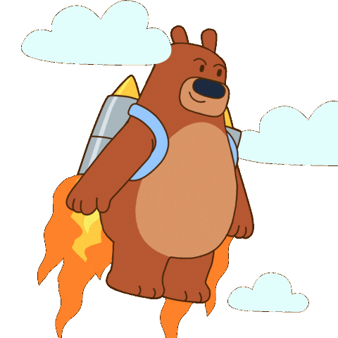 To The Moon Fun Sticker by My Neighbor Alice