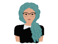 Wink Curly Hair Sticker by Cereal