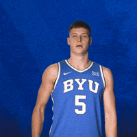 Oh My Cant Watch GIF by BYU Cougars