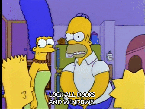 Season 5 Panic GIF by The Simpsons