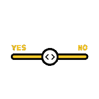 Hell Yeah No Sticker by Halftone Digital