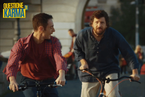 fabiodeluiegi, #eliogermano, #film, #cinema, #cinemaitaliano, #bicicletta, #questionedikarma GIF by 01 Distribution