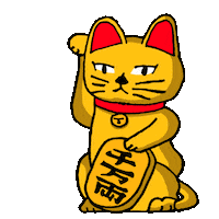 Cat Luck Sticker by Shing02