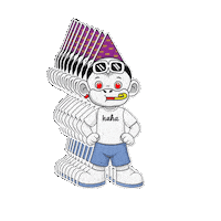 Party Hat Cute Face Sticker by Zhot