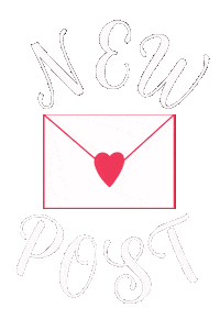 Heart Post Sticker