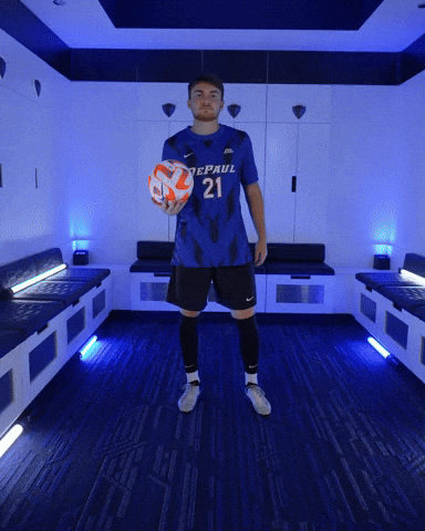 Mens Soccer GIF by DePaul Blue Demons